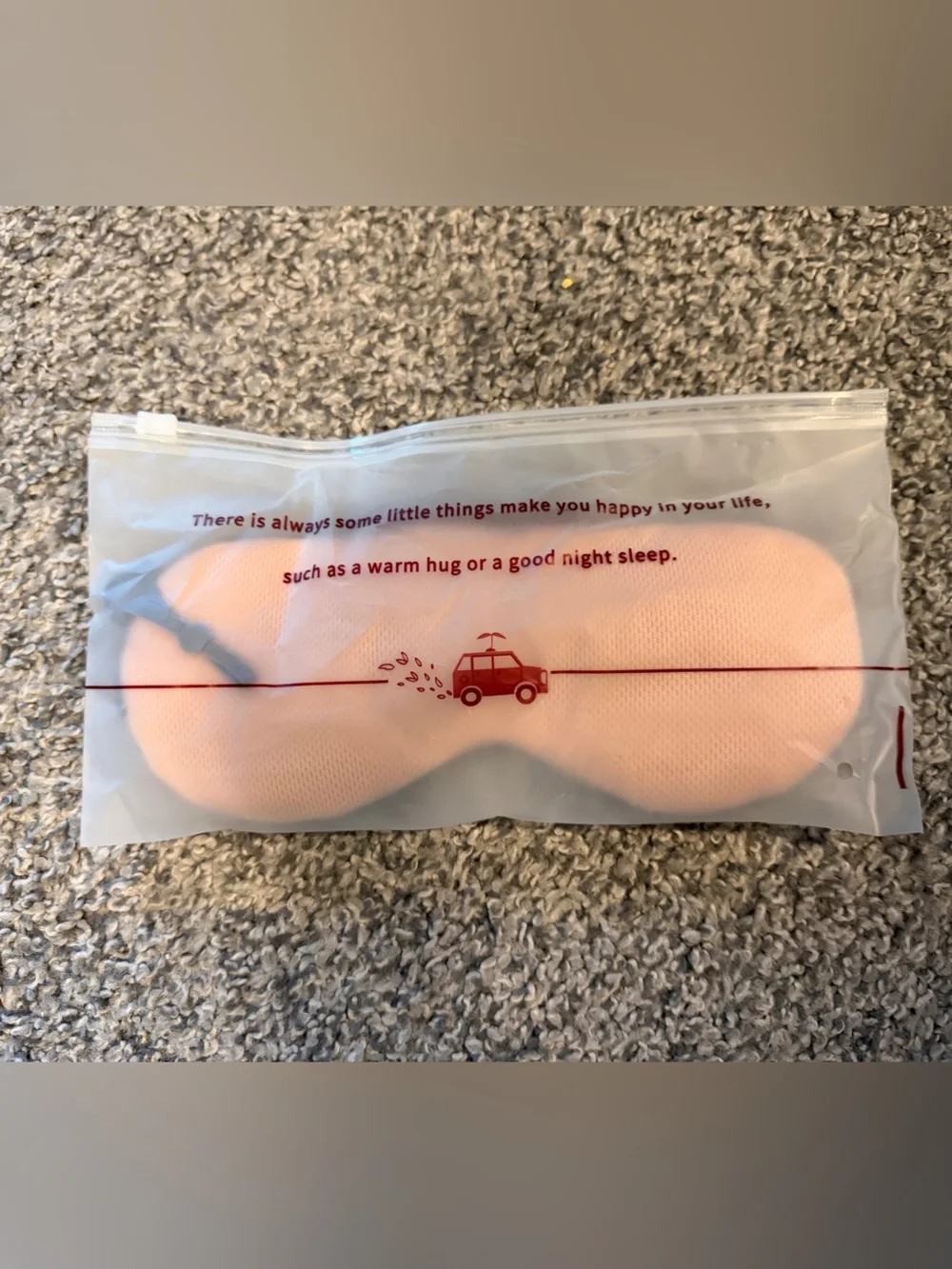 Soft Pink Sleep Mask